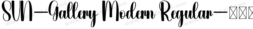 SVN-Gallery Modern Regular字体转换